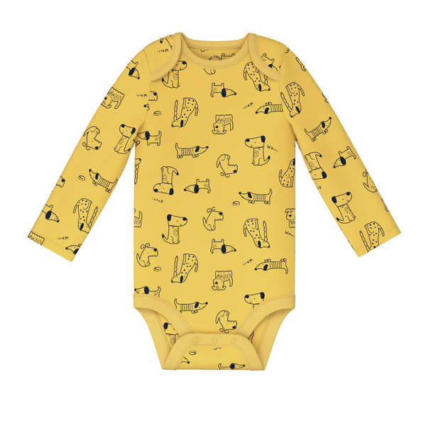 Baby Boys' Long Sleeve Bodysuit - Dusty Yellow